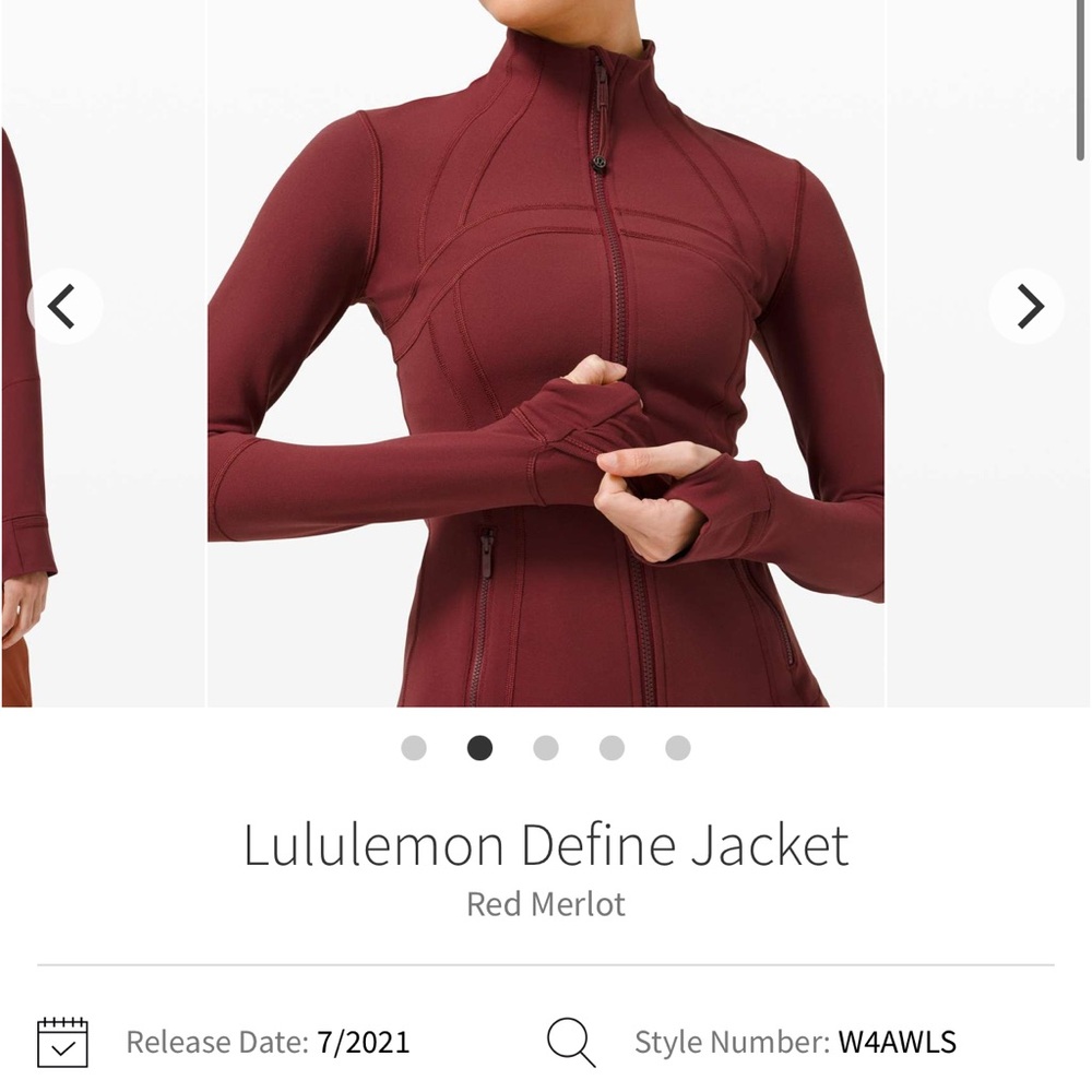 lululemon athletica Define Jacket - Red Merlot